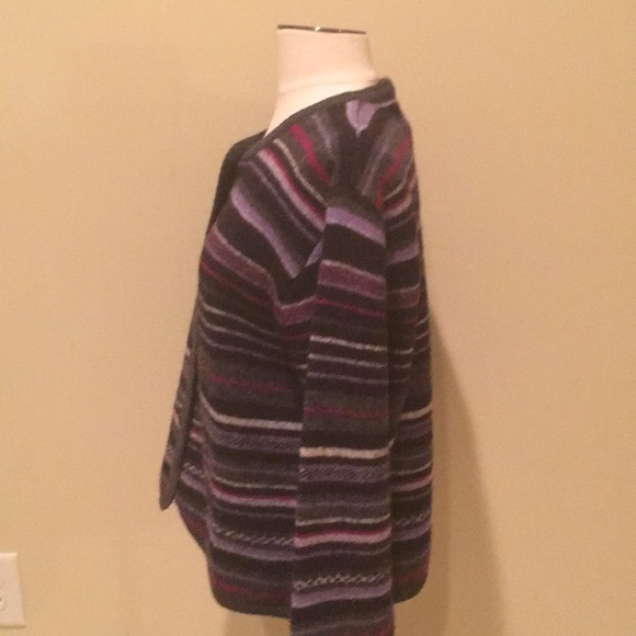 Tally Ho Petite Large Wool Cardigan Sweater Top - Picture 7 of 8